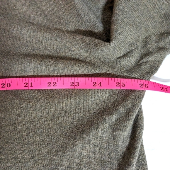 Eddie Bauer Cashmere Cotton Blend Brown Quarter Zip Sweater Men's Size Tall XL - Picture 16 of 16